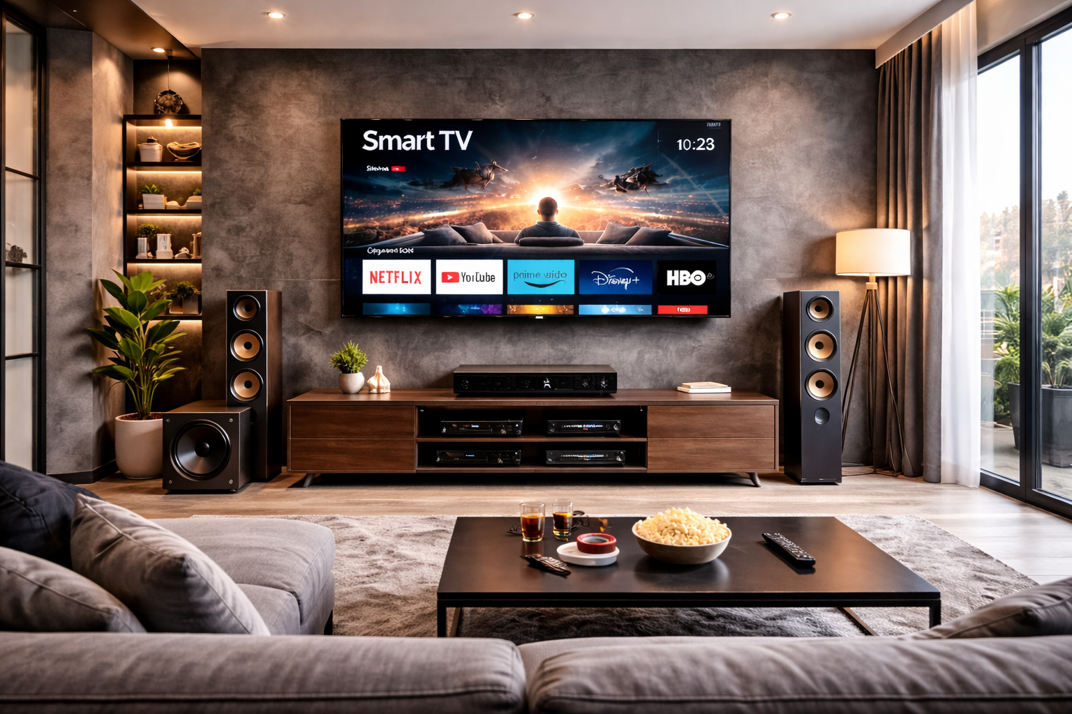 Wall Mounted TV Setup